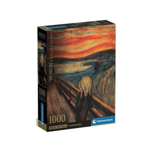 Clementoni 1000 darabos kirakó Edvard Munch A Sikoly című festményéről