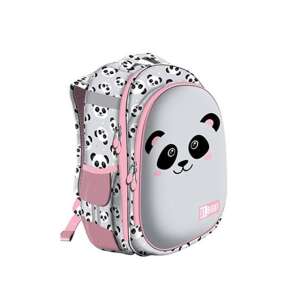 St.Right Szürke Panda kétrekeszes iskolatáska, 39x29x17cm - Unipap