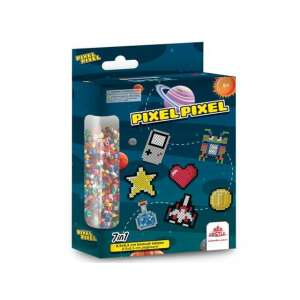 Set de mărgele de călcat Pixel Pixel 7 în 1, include plăci de 8,5x8,5 cm și plăci de 6x6 cm - Perle, mărgele