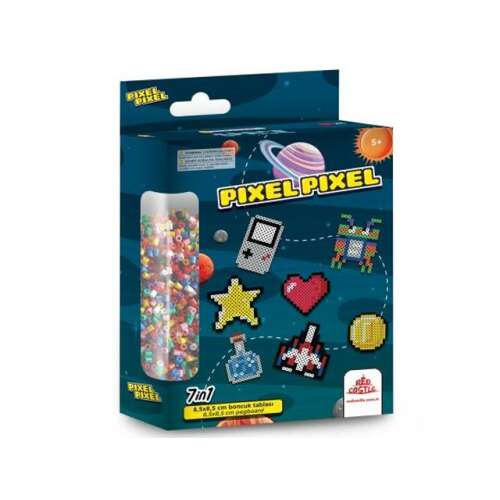 Pixel Pixel 7 in 1 Space-Thema Eisenperlen-Set, enthält 8,5x8,5 cm Bretter und 6x6 cm Steckbretter