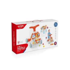 Huanger 2 în 1 Walker & Active Table cărucior pentru bebeluși și masă de activitate, multicolor - Premergatoare, Premergatoare și Jocuri de dezvoltare pentru copii mici