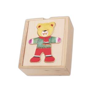 Fa Öltöztethető Macik - Fejlesztő Játék - 6 db