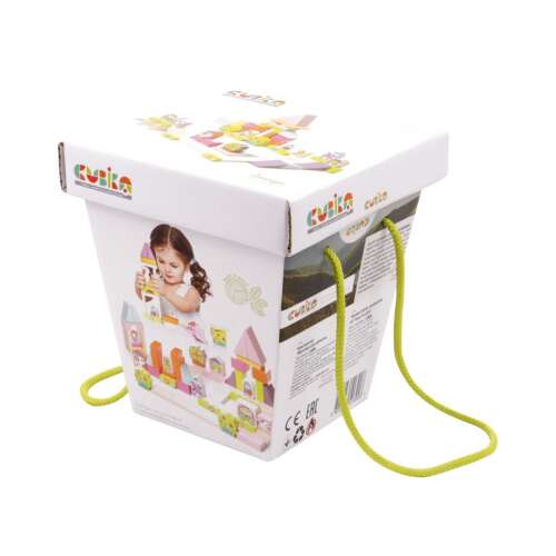 Cubika Drvene kocke za gradnju za djevojčice, set od 54 komada 84898072