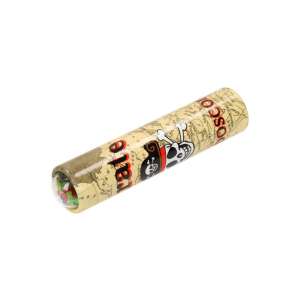 Kaleidoskop mit Piratenmotiv, 15,5 cm lang, mit Schatzkarten-Design, zeigt die bunten Perlen im Inneren - Kaleidoskope