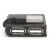 DIGITUS USB-Hub 4-Port 2.0->4xA2.0 integr. Kabel schwarz (DA-70217) 62266803