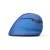Delux M618Mini vertical wireless mouse, blue, side view, ergonomic design