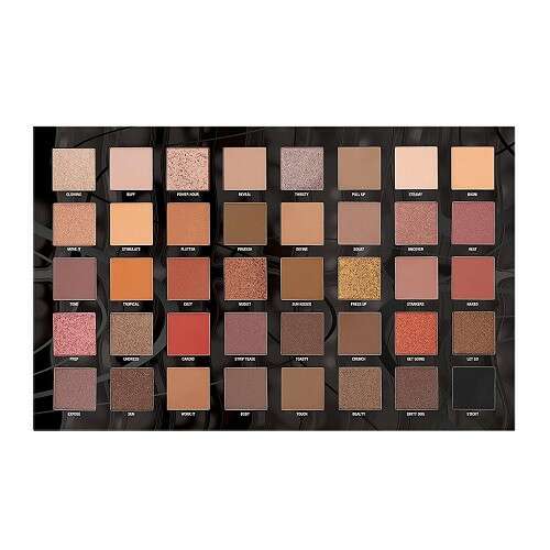 W7 Warm Up The Hottest Nudes Lidschatten-Palette, 40 Farbtöne, Nude-Lidschatten-Palette
