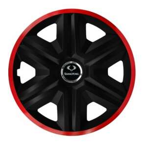 Capac de roată SsangYong negru cu bordură roșie - Prize auto si incarcatoare