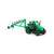 Green toy tractor with plow, Polesie Progress Tractor