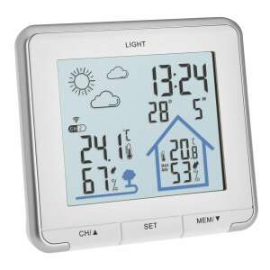TFA wireless weather station with indoor and outdoor temperature and humidity display, clock, and calendar - Weather Station