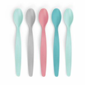 5-piece Baby Spoon Set, Flexible, Anatomical Handle, 3+ months, MCT BabySpoon 23022 131629679 - Children's cutlery
