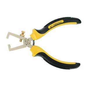 Strend Pro 160mm wire stripper pliers, yellow and black handles - Pliers