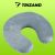 Trizand branded grey travel neck pillow