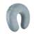 Gray memory foam travel neck pillow for comfortable travel