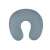 Gray memory foam travel neck pillow for comfortable travel