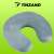 Trizand grey memory foam travel pillow for neck support