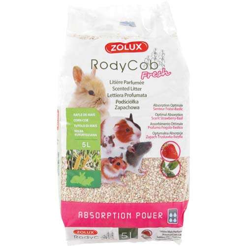 ZOLUX RodyCob 5l alom kukoricából rágcsálóknak eper-bazsalikom 98139627