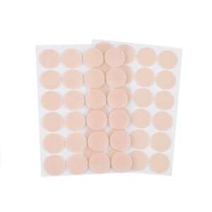 24 db 25 mm-es öntapadó filc pont, nude színben, bútorokhoz, kézműveskedéshez és barkácsoláshoz - Padlóvédő bútorláb alátét
