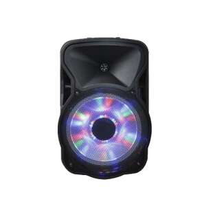 Karaoke hangfal party fénnyel + 2 db vezetéknélküli mikrofon - 100W teljesítmény 62283668 