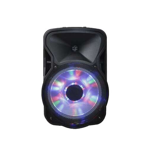 Karaoke hangfal party fénnyel + 2 db vezetéknélküli mikrofon - 10...