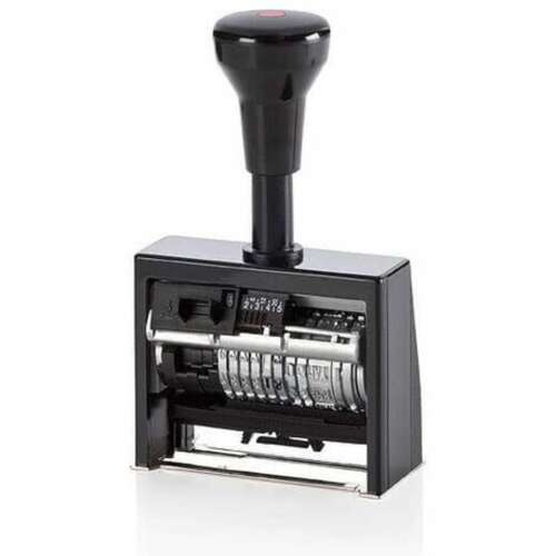 Reiner ND6K önfestékező automata műanyag dátum+sorszámozó bélyegző, 6 karakter