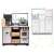 Fa Gyermekkonyha 96cm wooden play kitchen full view