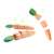 Wooden play carrot, part of wooden play kitchen set