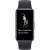 Huawei Band 8 okosóra fekete színben, egy fitnesz gyakorlatot mutat a képernyőn