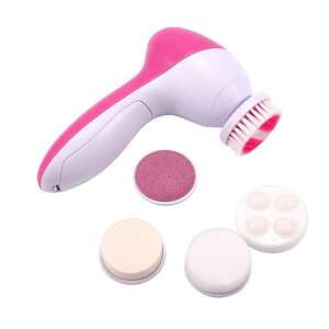 Elektromos Arctisztító és Masszírozó - 5 Kefe - 13x7cm