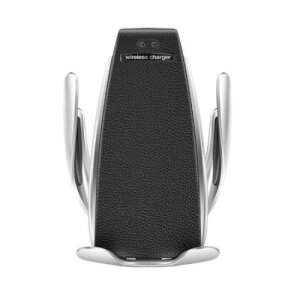 Vezeték nélküli autós töltő és telefontartó, automatikus rögzítéssel, okostelefonokhoz és szemüveghez - Autós töltő