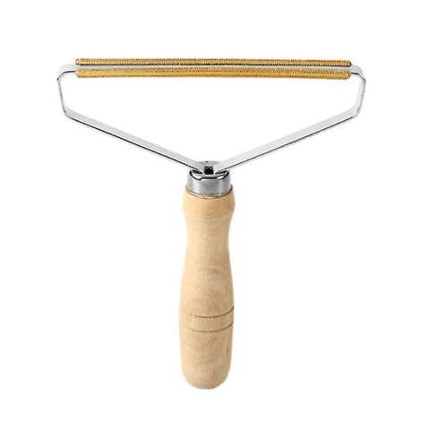 Háziállat szőr eltávolító kefe fa nyéllel, eltávolítja a háziállat szőrét a ruhákról, bútorokról és szőnyegekről