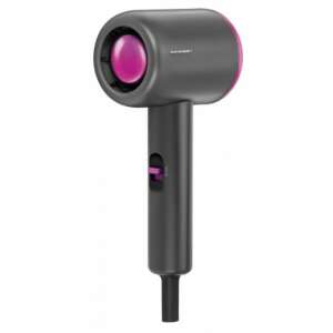 MPM MSW-20 1000W travel hair dryer in grey and pink - MPM