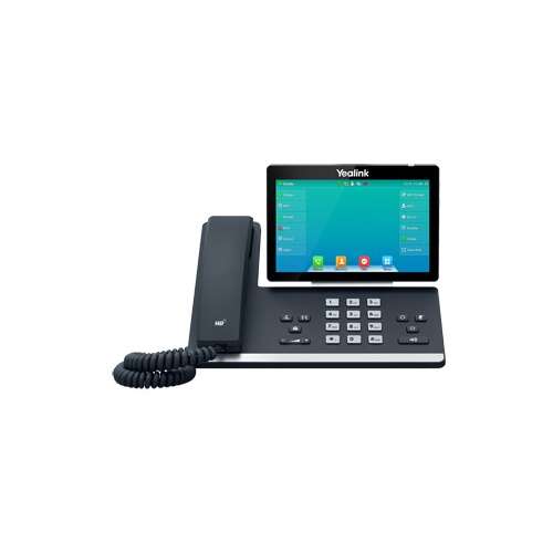Telefon IP Yealink SIP-T57W, negru, cu ecran tactil, HD Voice, Bluetooth, Wi-Fi