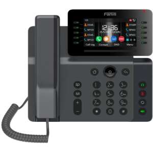 Fanvil V65 IP telefon, fekete, 20 soros LCD, Wi-Fi - VoIP berendezés