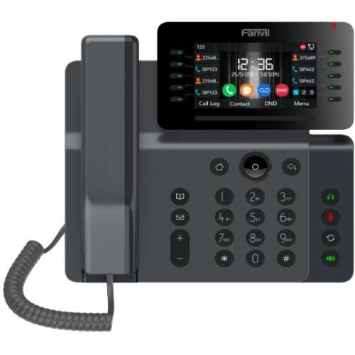 Fanvil V65 IP telefon, fekete, 20 soros LCD, Wi-Fi