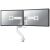 Neomounts DS75-450WH2 Weiß Dual Monitor Halterung - Vorderansicht