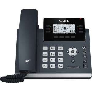 Yealink SIP T42U IP-Telefon, schwarz, HD-Audio, LCD-Bildschirm, Wi-Fi - VoIP-Ausstattung