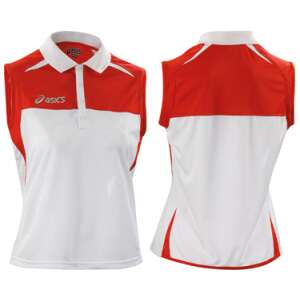 Asics Polo Caroline női teniszpóló / piros 62329164 Női pólók