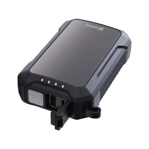 Sandberg 420-65 kézmelegítő Powerbank 10000mAh, fekete, USB-C és USB-A porttal, beépített zseblámpával