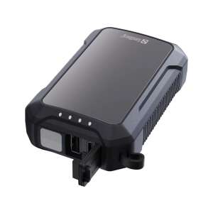 Sandberg 420-65 Handwärmer Powerbank 10000mAh, schwarz, mit USB-C und USB-A Anschlüssen, und einer integrierten Taschenlampe - Sandberg