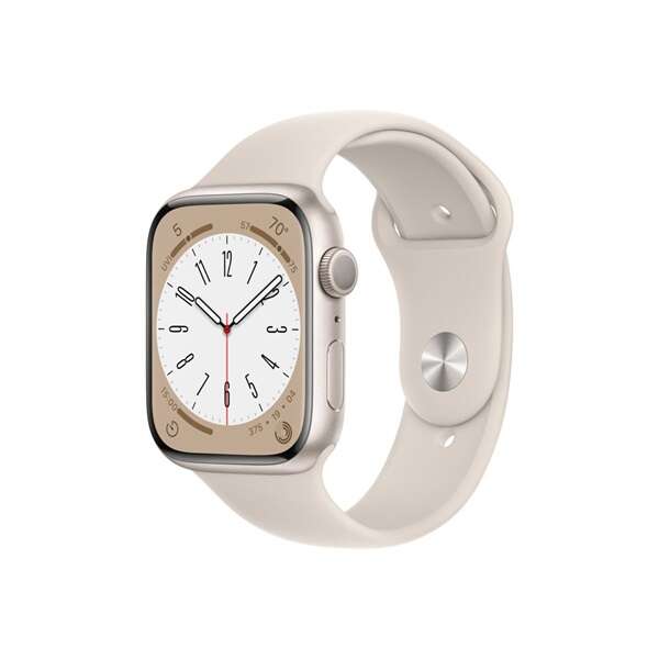 Apple watch series 8 gps 45mm csillagfény alumíniumtok, csillagfé...