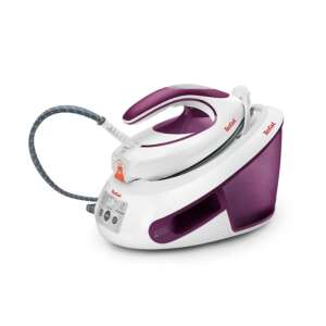 Tefal SV8054 Express Anti-Calc gőzállomás, fehér és lila színben, ferde nézetből - Gőzállomás