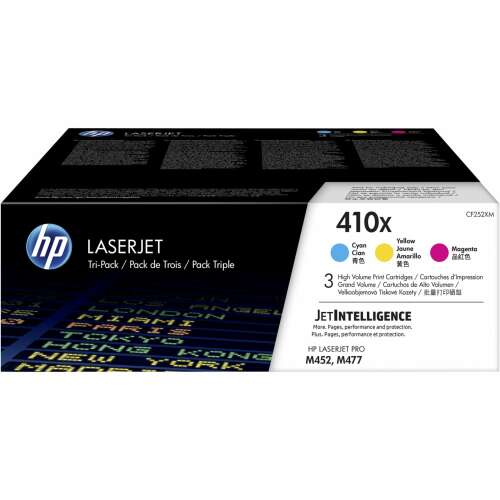 HP 410X LaserJet Tonerkazetta Multipack Ciánkék Bíbor Sárga (CF252XM) - HP
