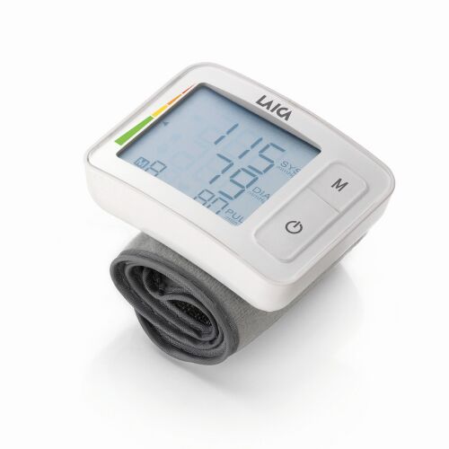 Laica BM7003W 140 - 195 mm, Bluetooth, LCD fehér-szürke okos csuklós vérnyomásmérő 164352477 - Vérnyomásmérő