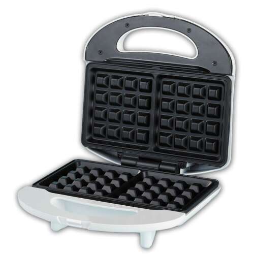 Hauser ST-638 gofrisütő, fehér, tapadásmentes, 2 gofrilap