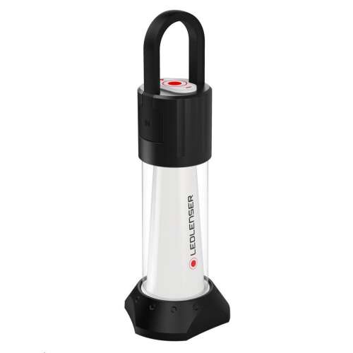 LED Lenser ML6 újratölthető kemping lámpa, fekete és fehér, fogantyúval