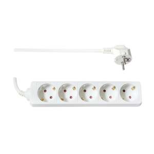 TOO PSW-530 5-outlet 3-meter white power strip with 3x1.5mm2 cable - Electrical Installation