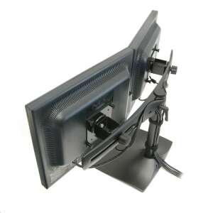 Ergotron DS100 dupla monitor állvány 24 hüvelykes képernyőkhöz, fekete - Ergotron