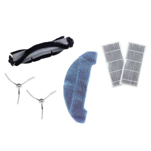 Set de accesorii pentru robotul aspirator Umax U-Smart Laser, include perii laterale, peria principală, filtru și mop
