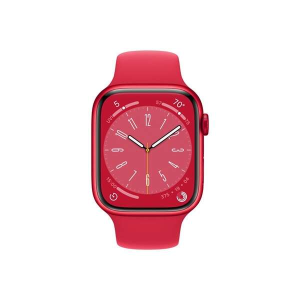 Apple watch series 8 gps 45mm (product)red alumínium tok, (produc...
